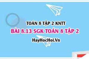 Bài 8.13 SGK Toán 8 tập 2 Kết nối tri thức